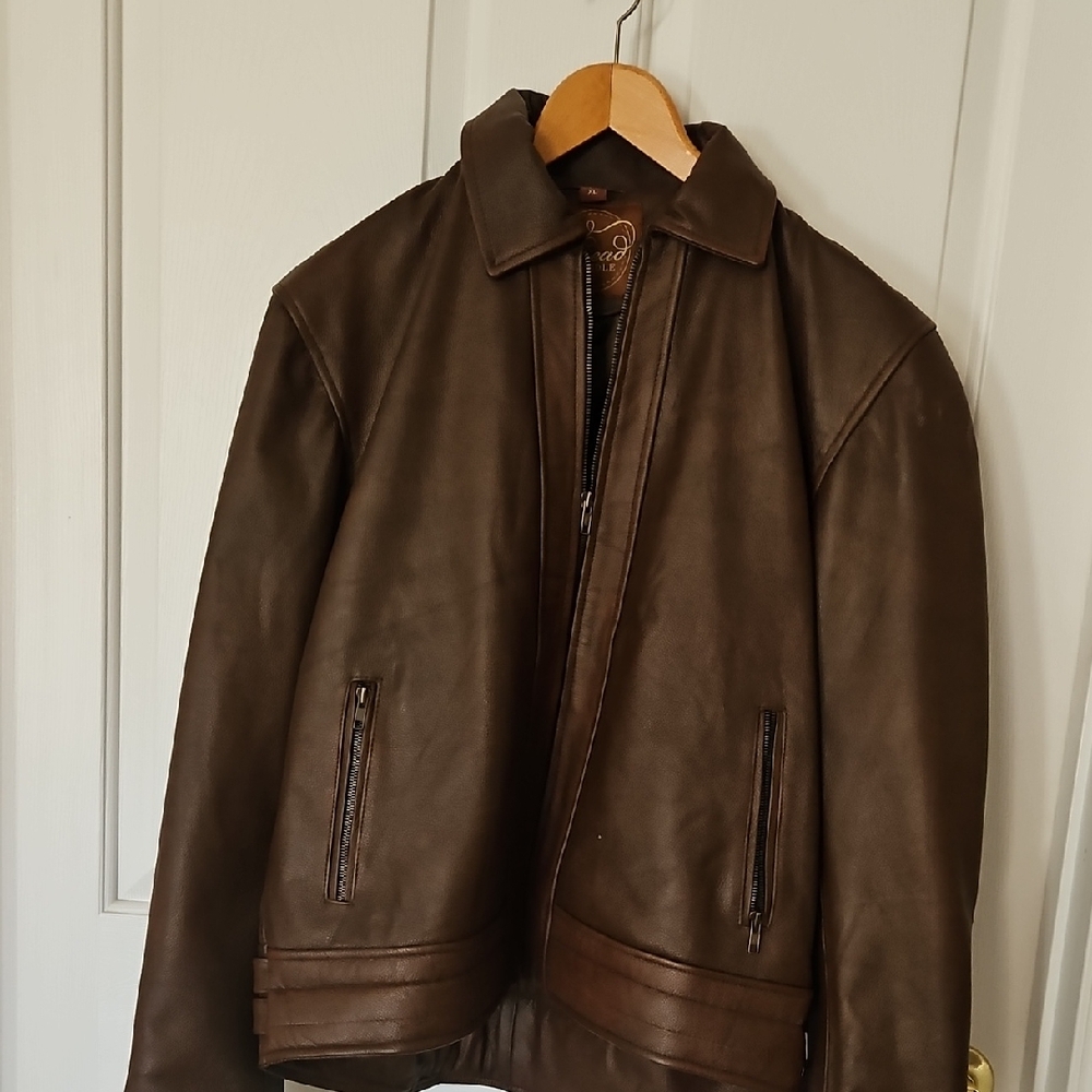 Men's Brown Leather Jacket